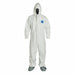 Hooded Coveralls 6XL Wht Tyvek 400 PK25