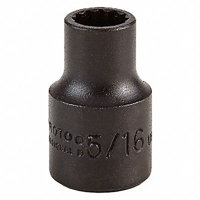 Socket Steel Blk Oxd 5/16 in