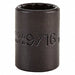 Socket Steel Blk Oxd 9/16 in