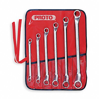 Box End Wrench Set Satin Offset SAE