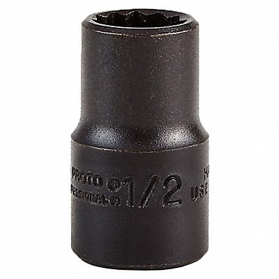 Socket Steel Blk Oxd 1/2 in