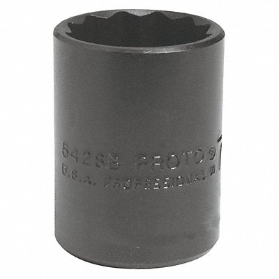 Socket Steel Blk Oxd 9/16 in