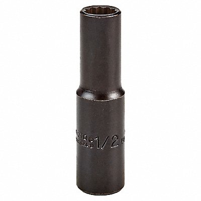 Socket Steel Blk Oxd 1/2 in