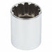 Socket Steel Chrome 3/4 in