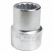 Socket Steel Satin 2 1/8 in