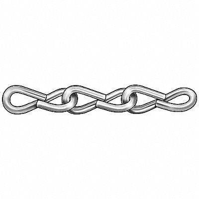 Jack Chain Single Zinc Sz 18 5 Lb 100 Ft