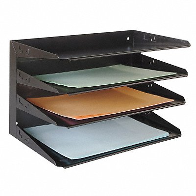 Desk Organizer 4 Horizontal Blk