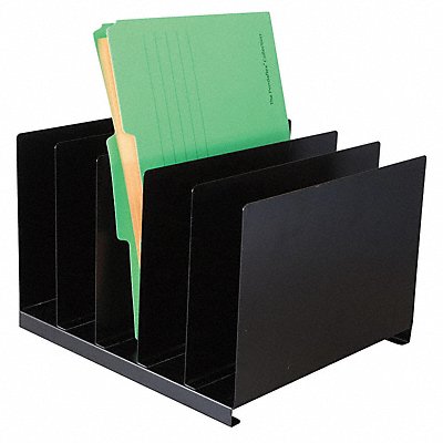 Desk Organizer Letter 5 Compartments Blk