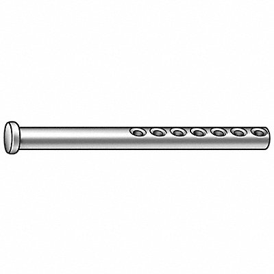 Clevis Pin 1 in L Steel 0.25 in dia PK10