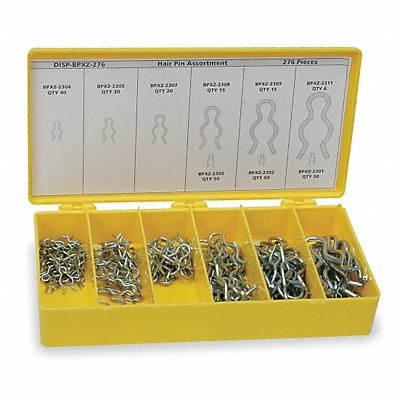 Pin Assortment 276 pcs 9 Sizes