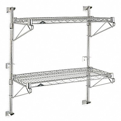 Wire Wall Shelf 34x24x48in ShlfCap 125lb