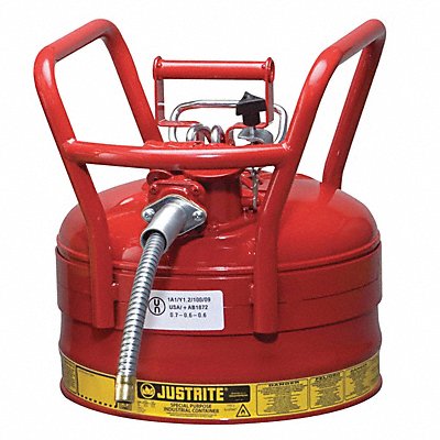 Type II DOT Safety Can 16-1/2 in H Red