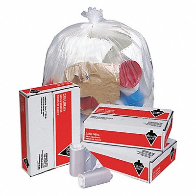 Trash Bags 10 gal Clear PK1000