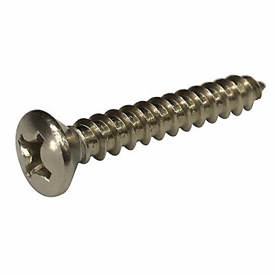 SheetMetalScrw Oval Plain 1L #10 PK100