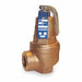 Safety Relief Valve 3/4 In 30 psi Bronze