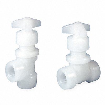 Needle Valve Straight PVDF 1/2 in FNPT