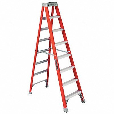 Stepladder Fiberglass 8 ft H 300 lb Cap