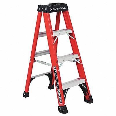 Stepladder Fiberglass 4 ft H 375 lb Cap