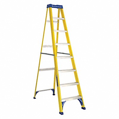 Stepladder Fiberglass 8 ft H 250 lb Cap