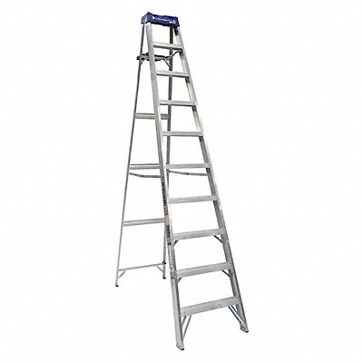 Stepladder Aluminum 10 ft H 250 lb Cap.