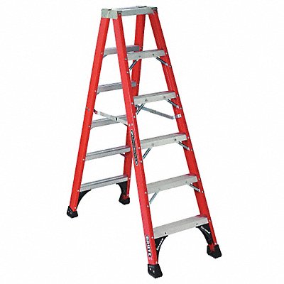 Twin Stepladder Fbrgls IAA 6ft FM1400HD