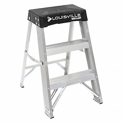 Step Stool 24 In H 300 lb Aluminum