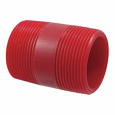 Nipple 3/4 x 2 In MPT Kynar(R) 1360 PSI
