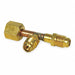 1/4 Access Valve Tee w/ Flare Nut Brass