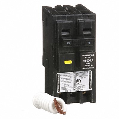 Circuit Breaker 15A Plug In 120/240V 2P