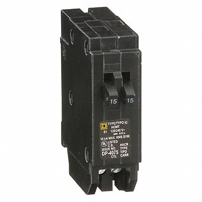 Circuit Breaker 15A Plug In 120/240V 1P