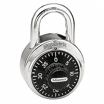 Combination Padlock 2 in Round Silver