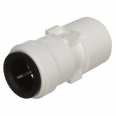 Male Adapter 2 1/8 in L White MNPT