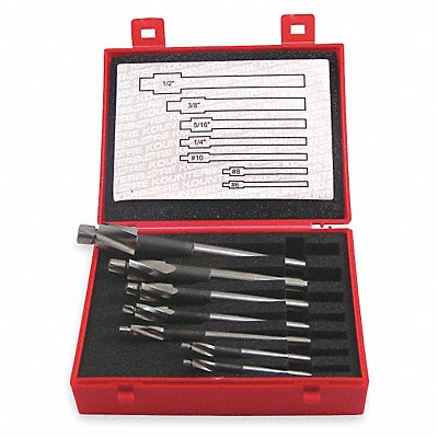 Counterbore Set Fractional Inch 7 Pcs