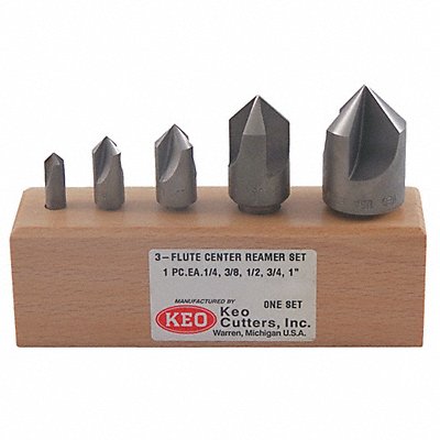 Countersink Set 5 PC 3 FL 82 Deg HSS