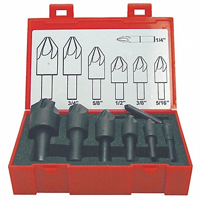 Countersink Set 7 PC 6 FL 82 Deg HSS