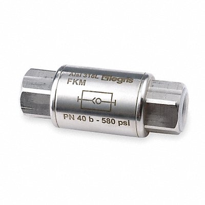 Spring Check Valve 316 SS 1/4 FNPT PK2