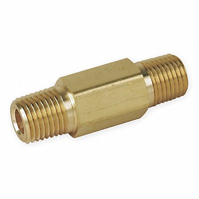 Hex Long Nipple Brass 1/2 in MNPT