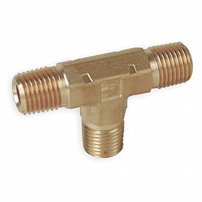 Male Tee Brass 1/2 in Pipe Size MNPT