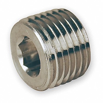 Hollow Hex Head Plug 316L SS 3/8 in