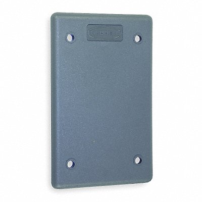 Blank Wall Plate Stnd Gray 1Gng Lt Txtr