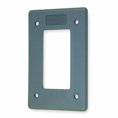 Rocker Wall Plate 1 Gang Gray