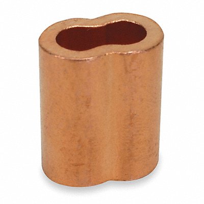 Wire Rope Sleeve 3/64 In Copper PK25