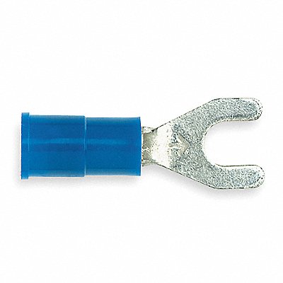 Fork Terminal Block #8 Stud Blue PK25