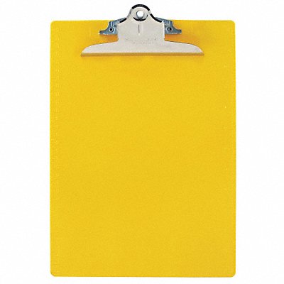 Clipboard Letter Size Plastic Yellow