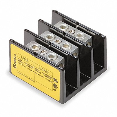 Mintr Distr Block Al/Cu 600V AC/DC