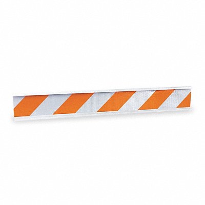 Barricade Beam Orange/White 48 In L