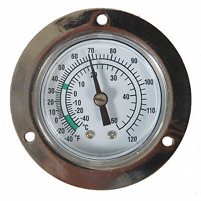 Analog Panel Mt Thermometer -40 to 120F