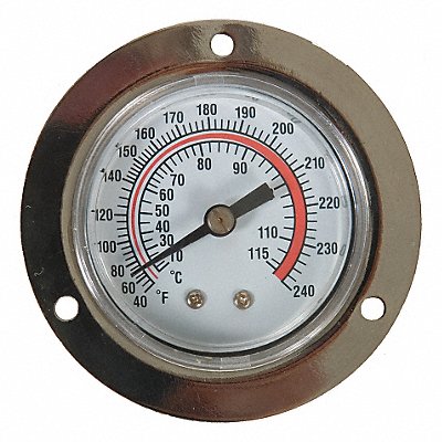 Analog Panel Mt Thermometer 40 to 240F