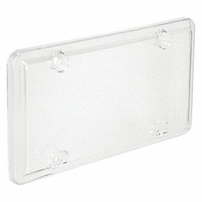 License Plate Cover Clear Polymer