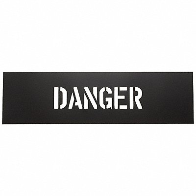 Safety Stencil Danger PVC Plastic